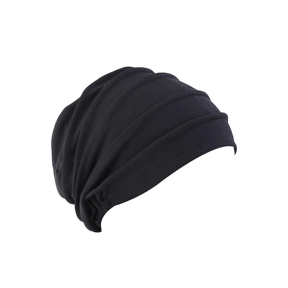 (Black) Cancer Headwear For Women Elasticity For One Size Fits Most Fashionable Black