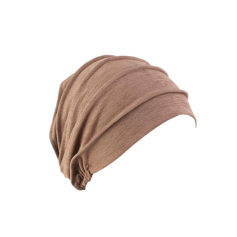 (Coffee) Cancer Headwear For Women Elasticity For One Size Fits Most Fashionable Brown