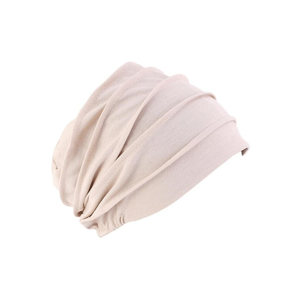 (Beige) Cancer Headwear For Women Elasticity For One Size Fits Most Fashionable Cream