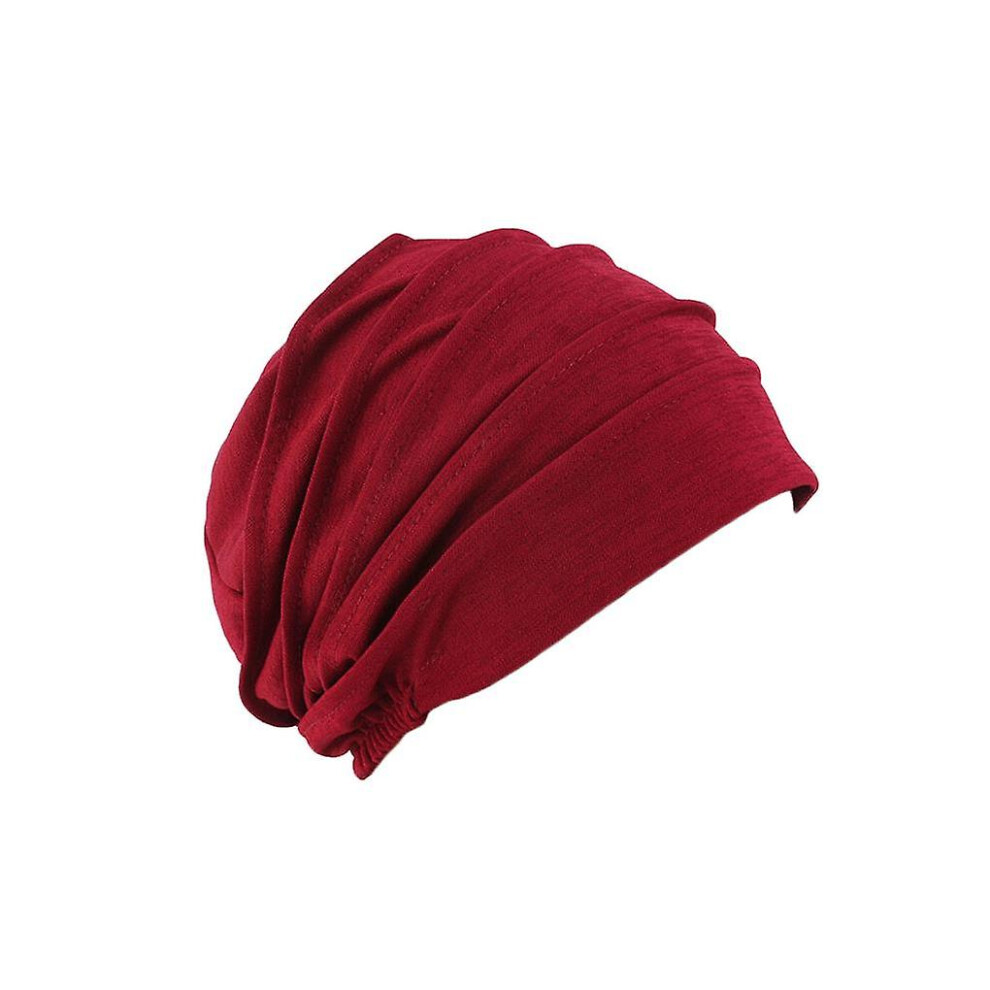 (Red) Cancer Headwear For Women Elasticity For One Size Fits Most Fashionable Red