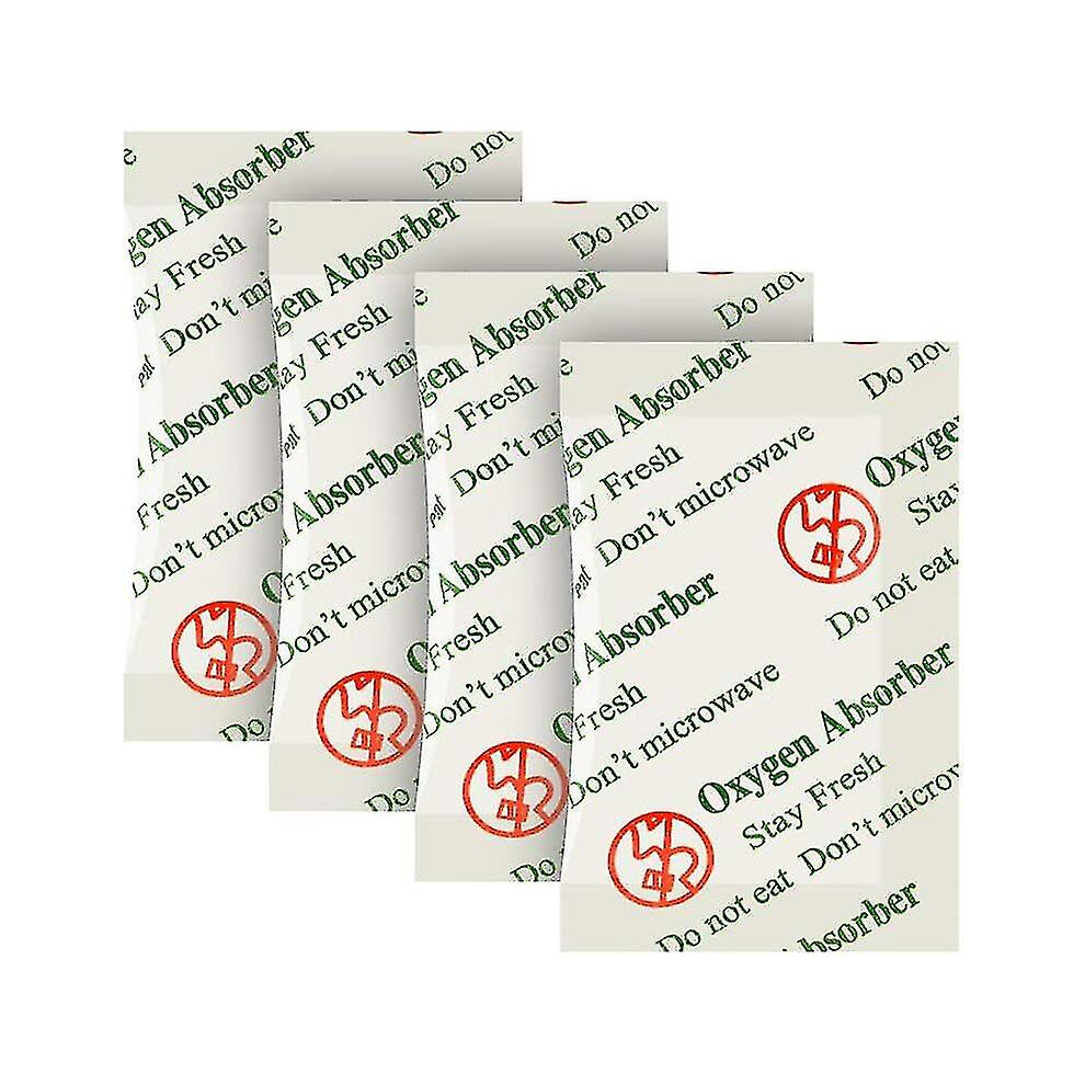 200cc(100-pack) Food Grade Oxygen Absorbers Packets For Food Storage,oxygen Absorbers Storage Packets With Oxygen Indicator In Vacuum Bag And 3 Times