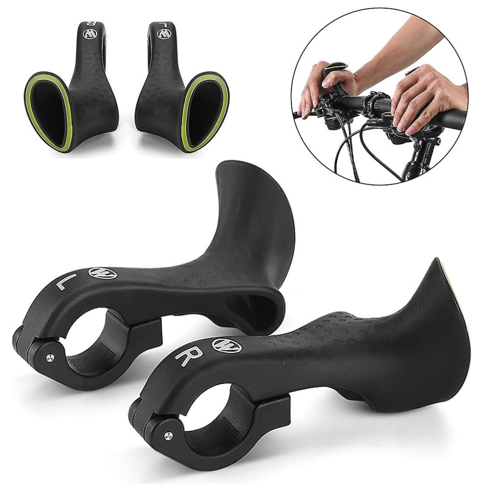 1 Pair Road Mtb Mountain Bike Handlebar Ends 22.2mm Bicycle Bar Ends Nylon Handle Bar Grips Ergonomic Design Cycling Accessories