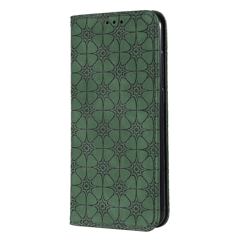 (green) Compatible With Samsung Galaxy A11 / M11 Case Leather Magnetic Flip Folio Cover Wallet