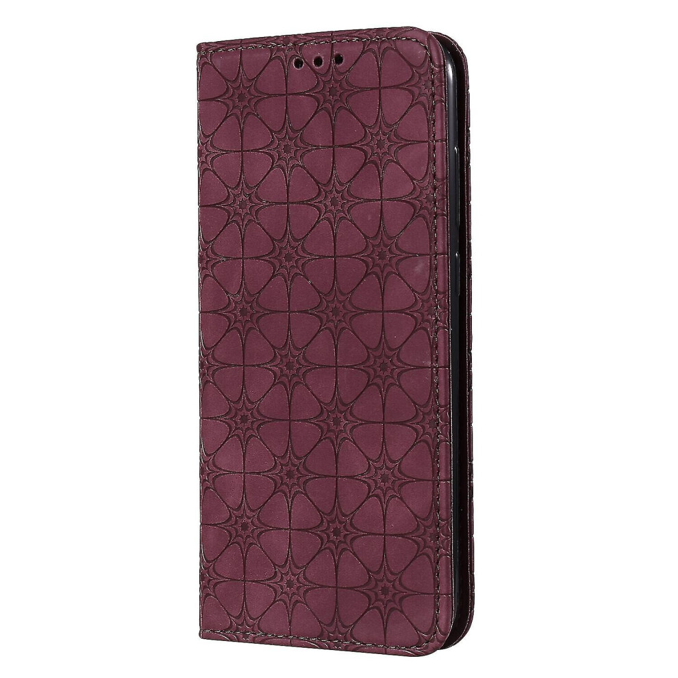 (red) Compatible With Samsung Galaxy A11 / M11 Case Leather Magnetic Flip Folio Cover Wallet