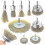 9 Pieces Professional Wire Brushes, Drill Brushes For Rust Removal, Cleaning, 1/4" Shank 1