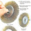 9 Pieces Professional Wire Brushes, Drill Brushes For Rust Removal, Cleaning, 1/4" Shank 3