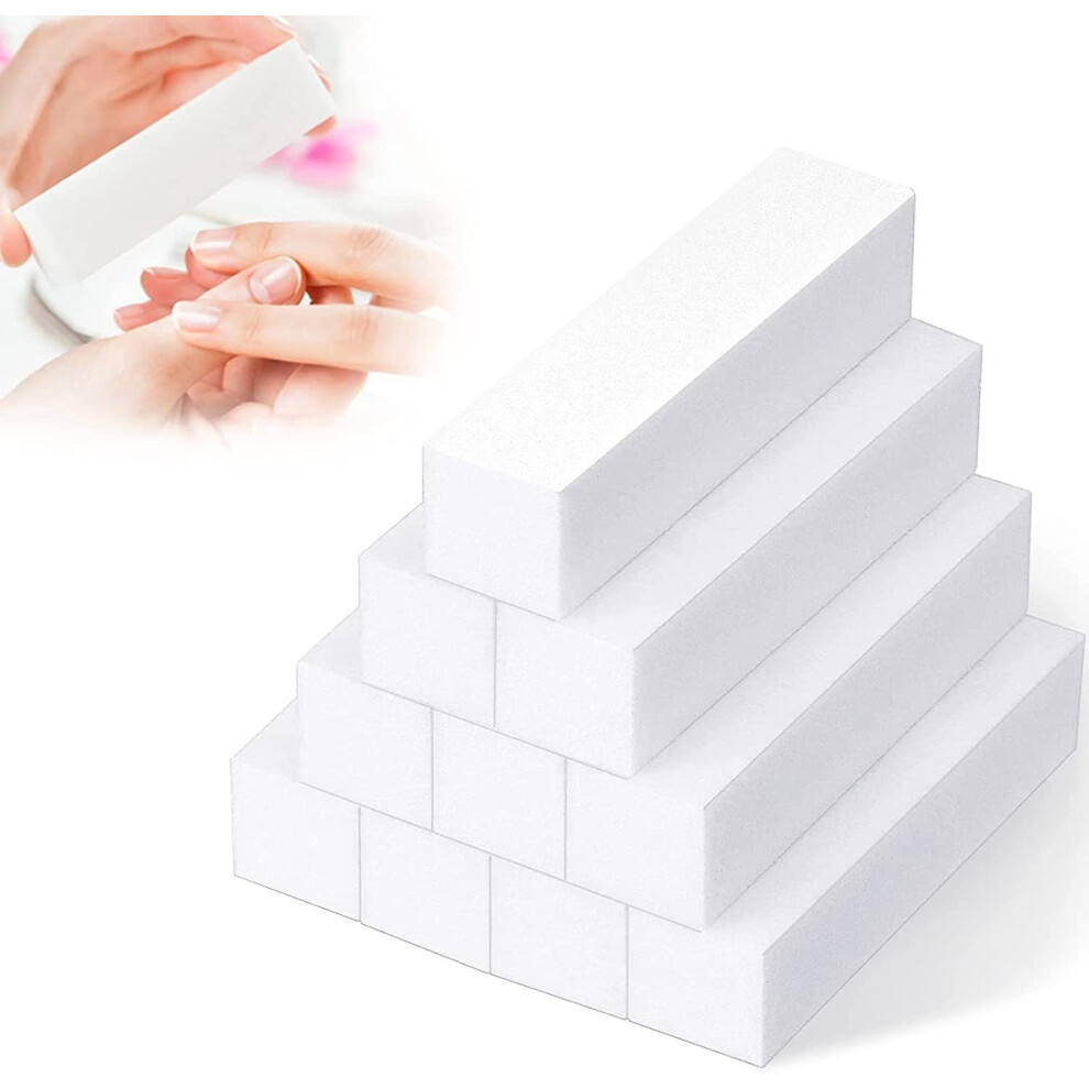 10 Blocks Nail Sanding Buffer Block Nail Art Tips Tool, Professional Buffing File For Sanding