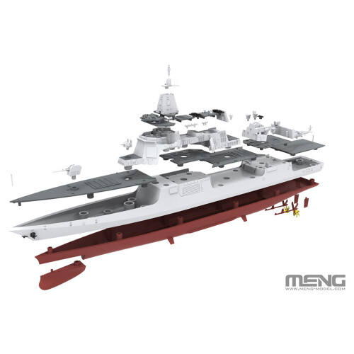 Meng PS-009 Chinese Type-055 Guided-Missile Destroyer 1:700 Model Kit 2