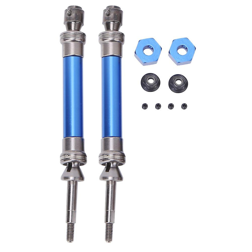 Metal Rear Cvd Drive Shaft Set Fit For Traxxas Slash 1/10 Rc Car Nsv775dark Blue