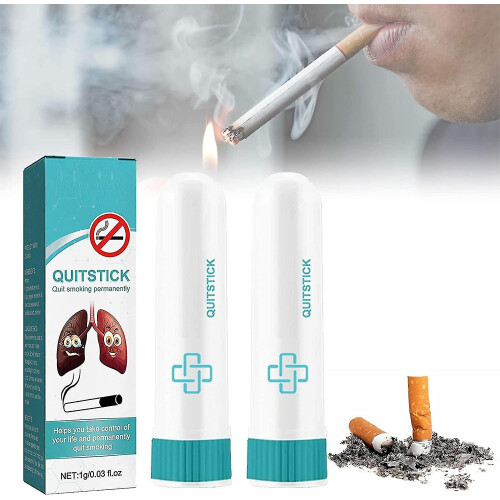 (2pcs) Breathe Free Quit Stick, Aromatherapy Inhaler, Quit Smoking Inhaler Stick, Natural Stop Smoking Aid Help Quit Cravings