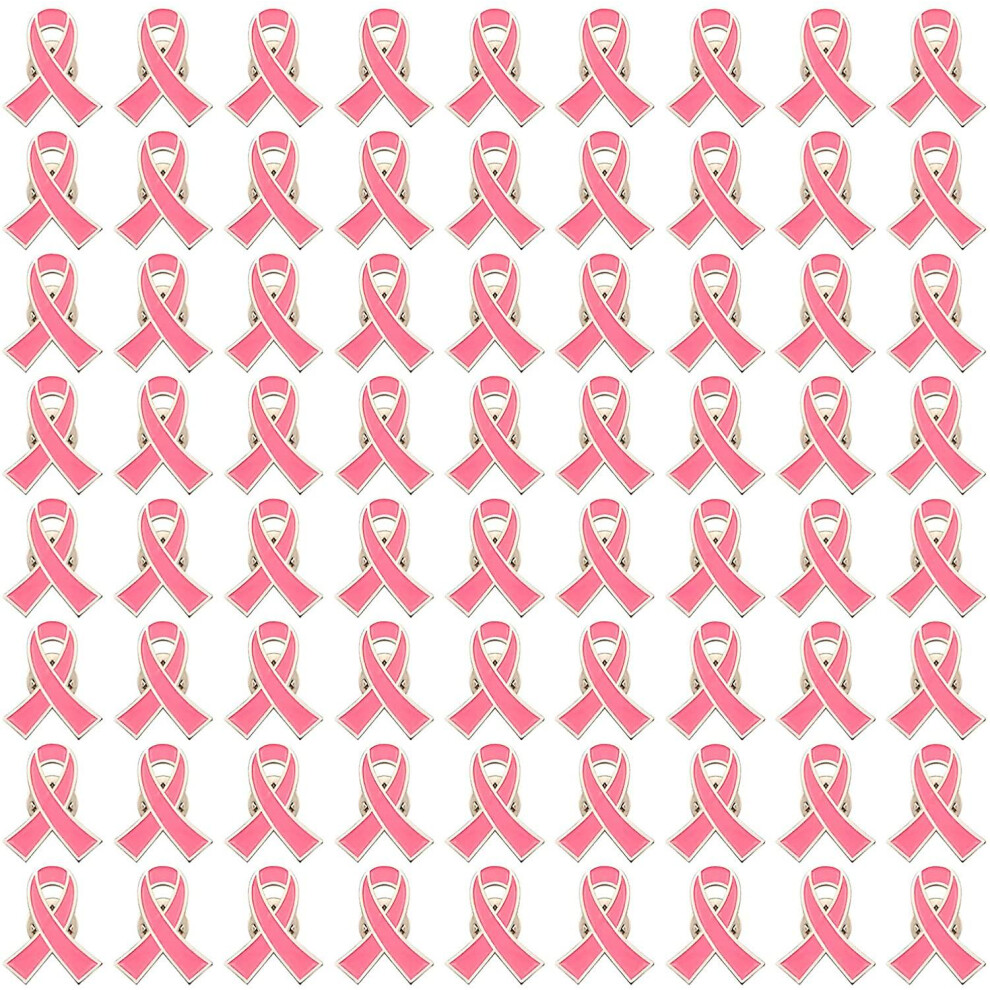 Official Breast Cancer Awareness Lapel Pins Ribbon Pins Hope Ribbon Lapel Pins Brooch For Women Pink