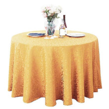 (Golden Blonde, One size) Tablecloth Tear Resistant No Fading Polyester Washable Round Tablecloth for Kitchen