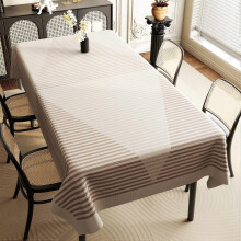 (Striped, 90x140cm) Waterproof Oil Resistant Dining Table Cloth Pvc Table Cloth Home
