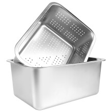 (M) 2-in-1 Stainless Steel Dish Tub Washing Up Bowl