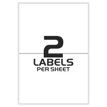 (2 labels Per A4 Sheet) A4 Labels 20 Sheets Sticky Label, Address Labels, Printer Labels, iSOUL Self Adhesive Printable A4 Sticker Paper for Printing, Laser Labels Stickers