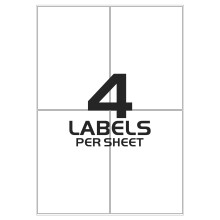 (4 labels Per A4 Sheet) A4 Labels 20 Sheets Sticky Label, Address Labels, Printer Labels, iSOUL Self Adhesive Printable A4 Sticker Paper for Printing, Laser Labels Stickers