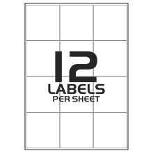 (12 labels Per A4 Sheet) A4 Labels 20 Sheets Sticky Label, Address Labels, Printer Labels, iSOUL Self Adhesive Printable A4 Sticker Paper for Printing, Laser Labels Stickers