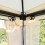 Outsunny Outsunny 3 Seater Swing Chair Hammock Gazebo Patio Bench Outdoor Beige 56