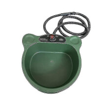 (As show, One size) Heated Water Bowl, Smart Thermal-bowl For Winter Outdoor, Heated Pet Bowl With Anti Chew Cord, 85 G