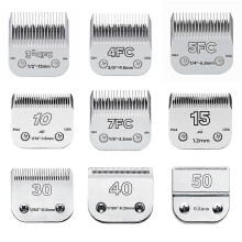 (10-1.5mm, One size) 3F 4F 5F 7F 9# 10# 30# 40# 50# Professional Pet Clipper Blade A5 Blade Fit Most Andis Oster Clippers Pet Clippers Ceramic Blade
