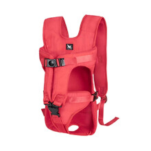 (Red, S) Pet Carrier Convenient Adjustable Oxford Cloth Multi-purpose Water-resistant Dog Backpack For Outdoors