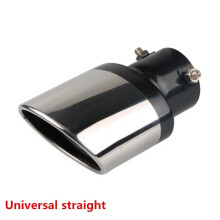 (straight) Universal Stainless Steel Car Exhaust Muffler Tip Pipes Covers For Opel Mokka Corsa D Astra G J H insignia Vectra
