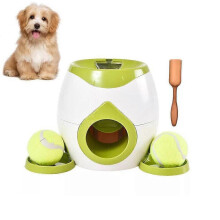 (Green, One size) Dog Automatic Ball Launcher With Balls Durable Ball Throwing Machine For Small Medium Dog