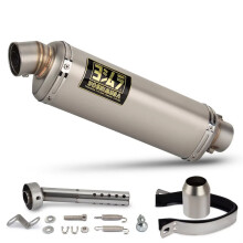 (E 430MM) Universal Motorcycle Exhaust Tail Pipe Modify Yoshimura T98 Dripping Muffler with DB Killer For 250SR 400NK VERSYS650 XSR700 NSS