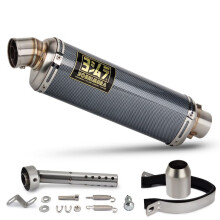 (F 430MM) Universal Motorcycle Exhaust Tail Pipe Modify Yoshimura T98 Dripping Muffler with DB Killer For 250SR 400NK VERSYS650 XSR700 NSS