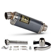 (D 370MM) Universal Motorcycle Exhaust Tail Pipe Modify Yoshimura T98 Dripping Muffler with DB Killer For 250SR 400NK VERSYS650 XSR700 NSS