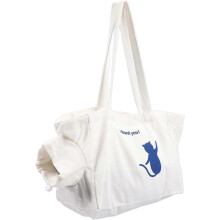 (White, One size) Pet Carrier Bag, Duffle Bags, Pet Travel Portable Bag Home for Little Dogs, Cats and Puppies, Small Animals (White)