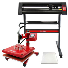 Wärmepresse Maschine & Vinyl Cutter Plotter T-Shirt Druck Vinyl Transfer SignCut