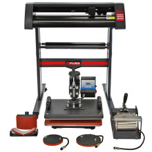 Vinyl Cutter Plotter Wärmepresse 5in1 T-Shirt Kappe Vinyl Transfer SignCut Paket