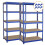 Monster Racking 2 x Blue Racking Unit 5 Tier Garage Storage Warehouse Shelving 75 x 150 x 30cm 1