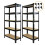 Monster Racking 2 x Schwarze Regaleinheit 5 Etagen Garagenlager Regal 75 x 150 x 30 cm 1