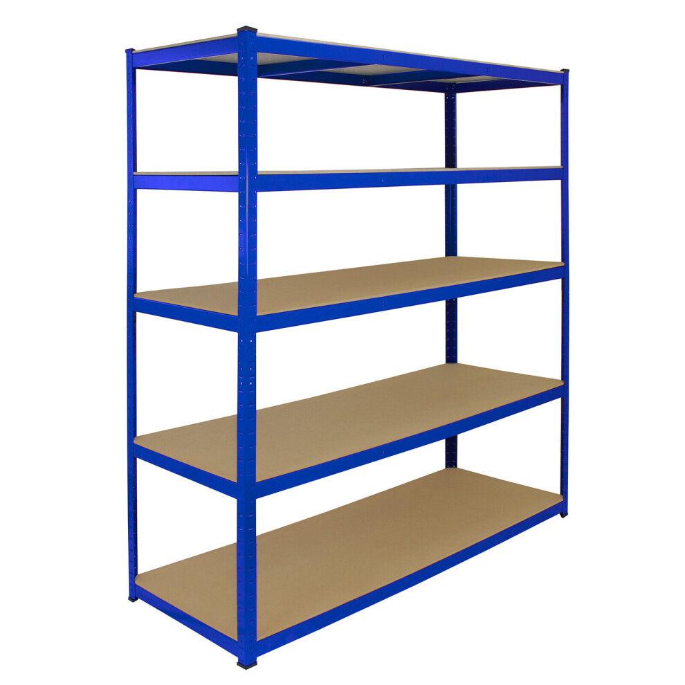 1 Bay Garage Storage Shed Shelving Metal Unit 5Tier 160cm Wide x 60cm Deep T-Rax
