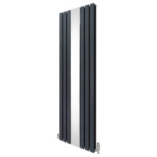 Flachspiegelheizkörper & Ventile - 1800mm x 565mm - Anthrazitgrau