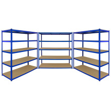 Monster rekken 3 Bay Garage opslag berging metalen eenheid 5Tier 160cm breed x 60cm diep T-RAX