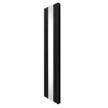 Lapos Tükrös Radiátor - 1800mm x 425mm - Fekete