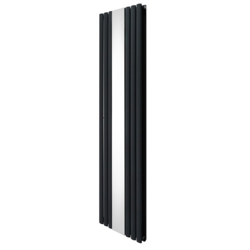 Ovaler Spiegelheizkörper - 1800mm x 500mm - Anthrazitgrau
