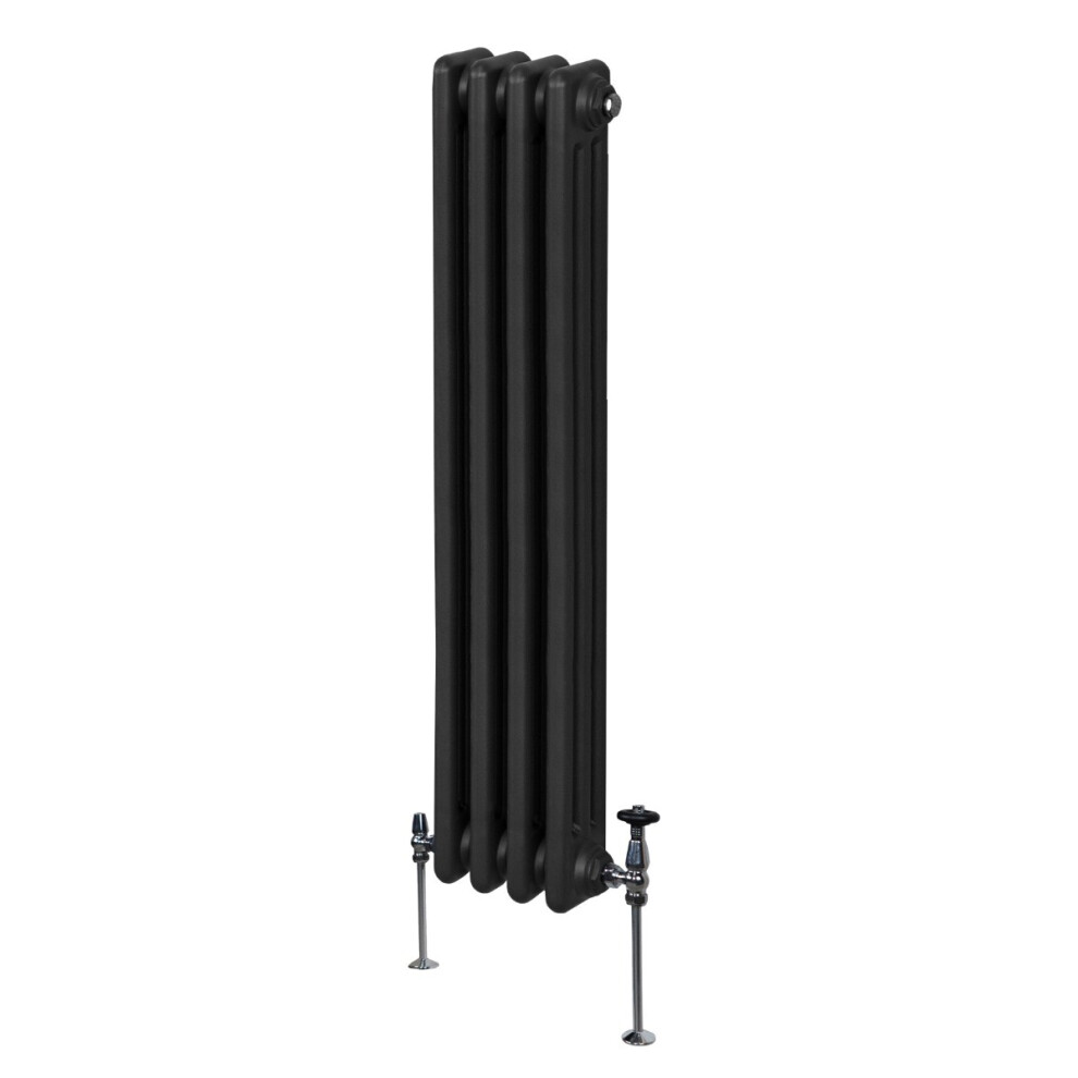 Radiateur traditionnel 3 colonnes - 1500 x 202 mm - Noir