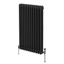 Traditioneller 3-Säulen-Heizkörper - 1500 x 562 mm - Schwarz