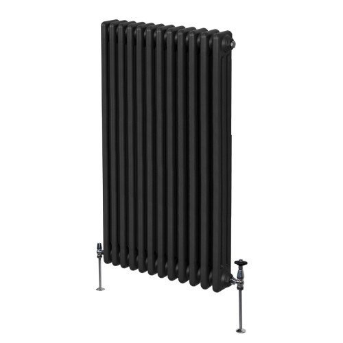 Παραδοσιακό θερμαντικό σώμα 3 στηλών - 1500 x 562 mm - μαύρο