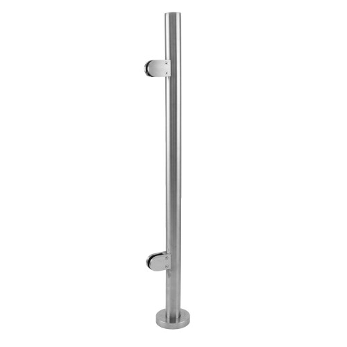 Κιγκλίδωμα από ανοξείδωτο ατσάλι MonsterShop, με στύλο στο τέλος, ύψος 110 cm