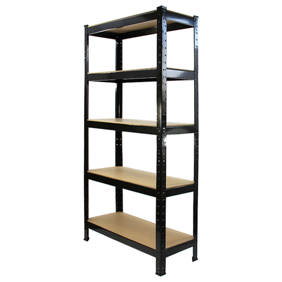 2 Racking Storage Shelving Heavy Duty Garage 5 Tier 75cm Steel Shelves Warehouse