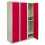 MonsterShop Metal Lockers 2 Doors Steel Staff Storage Lockable Gym School Changing Room Red 1