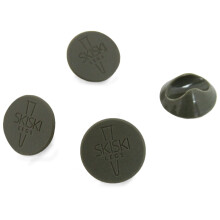 4 x PÃs de proteçÃo do chÃo para pernas de esqui SkiSki Legs Furniture Hair Pin Ski-Glide Cinzento
