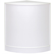 Curved Corner Shop Retail Counter Cabinet Till Cash Desk Retail White CM60