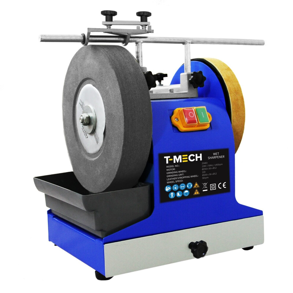 Wet Stone Sharpener Sharpening Grinder Wheel Grinding System 230V & Accessories 5055986123552