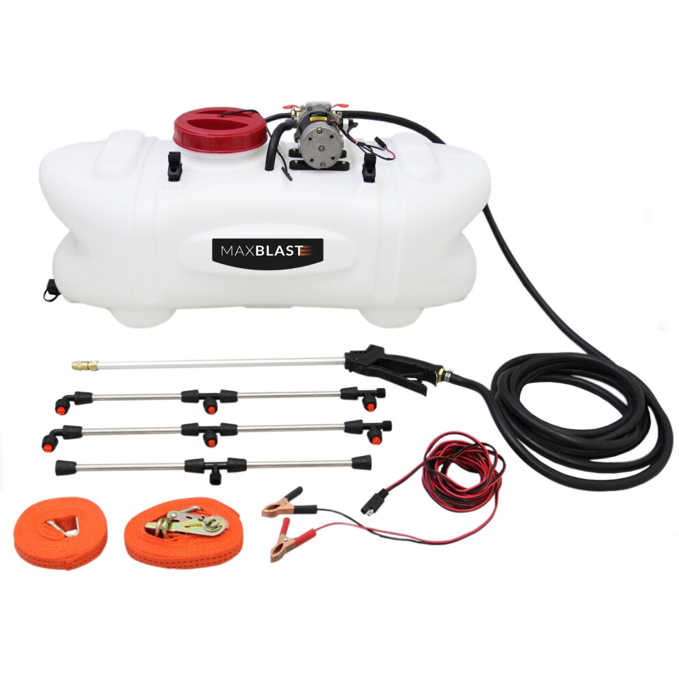 Maxblast Atv Quad Sprayer Agricultural 2M Boom Hand Lance 12V 100 Litre Tank Crops Weeds